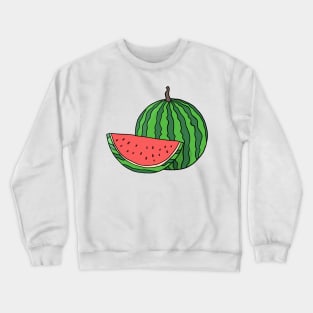 Watermelon hand drawn fruits summer Crewneck Sweatshirt